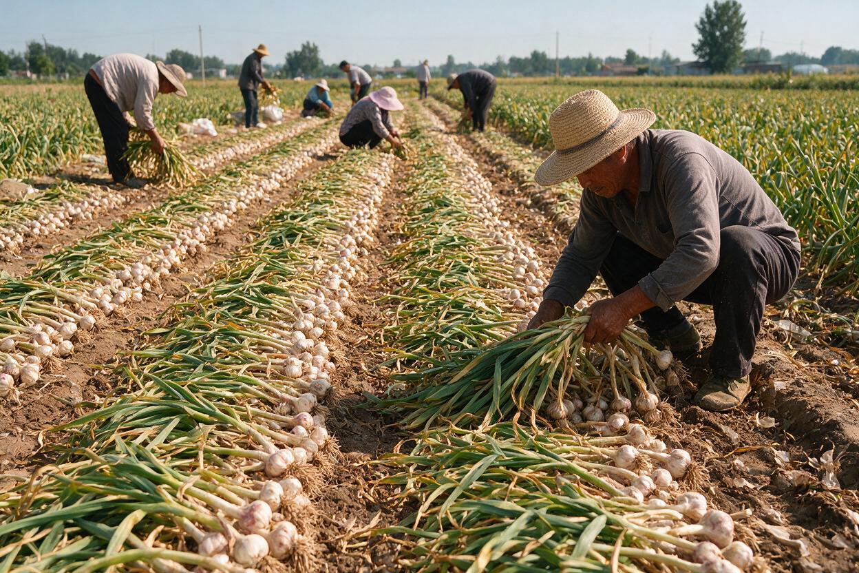 garlic field