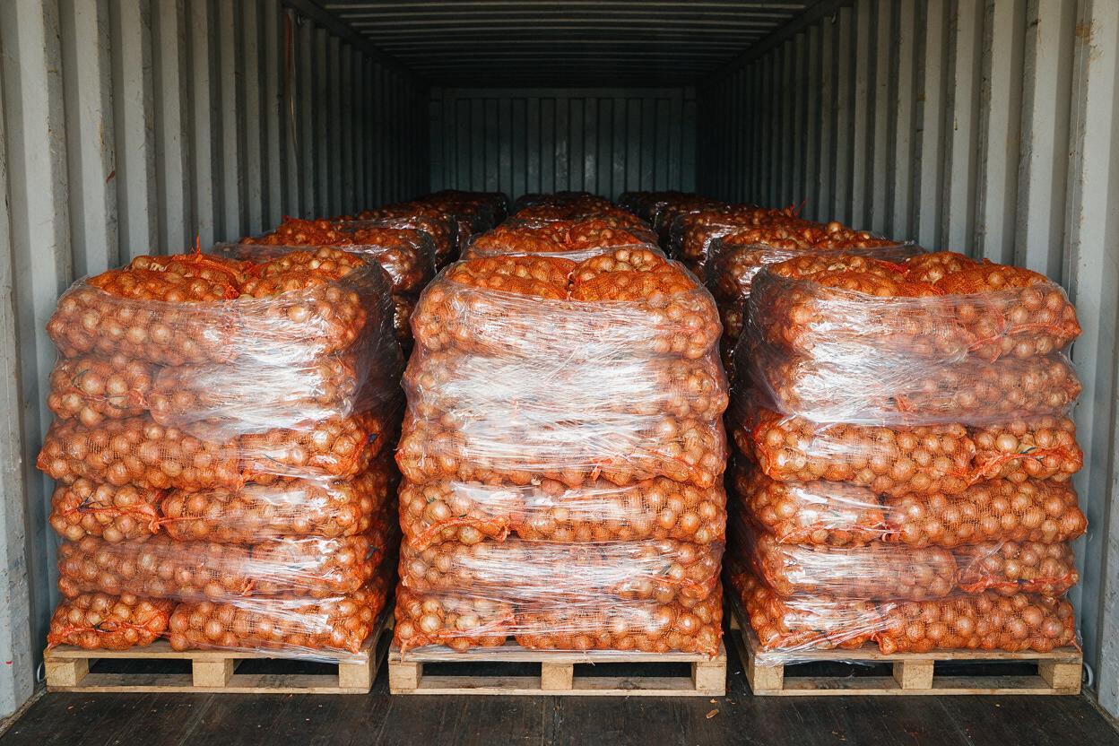 onion container loading